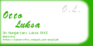 otto luksa business card