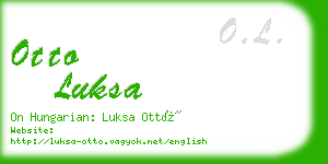 otto luksa business card